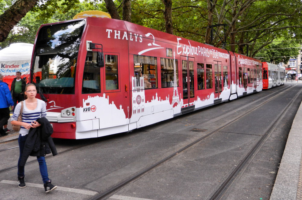 Kölner Werbung für den Thalys