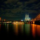 Kölnpanorama bei Nacht