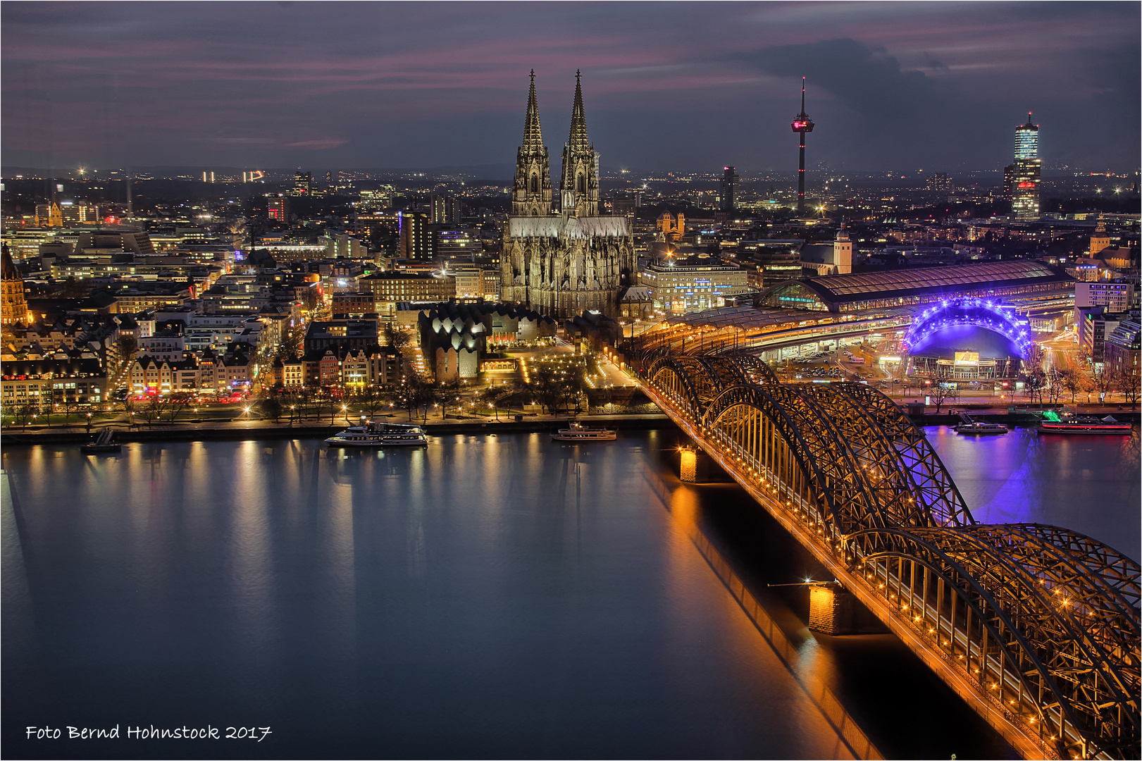 Kölns schönste Aussicht .... mit Blick op der Dom