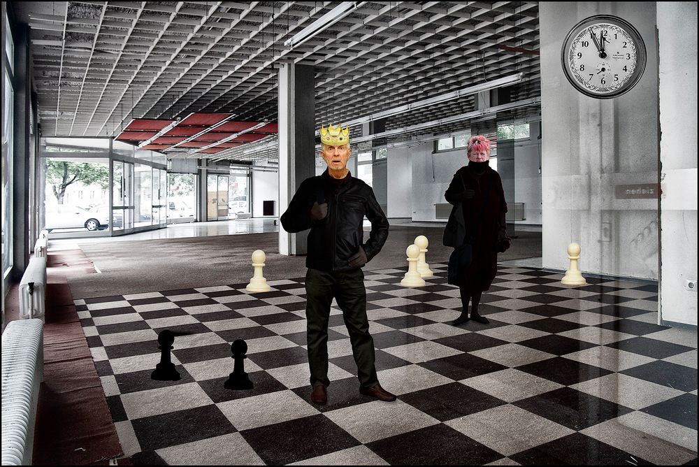 König Dame Schach !