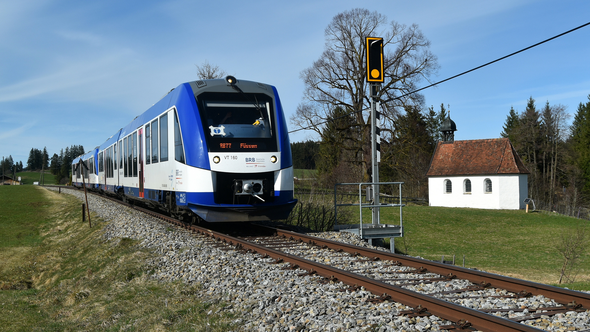 König-Ludwig-Bahni bei Seeg 14.3.2024