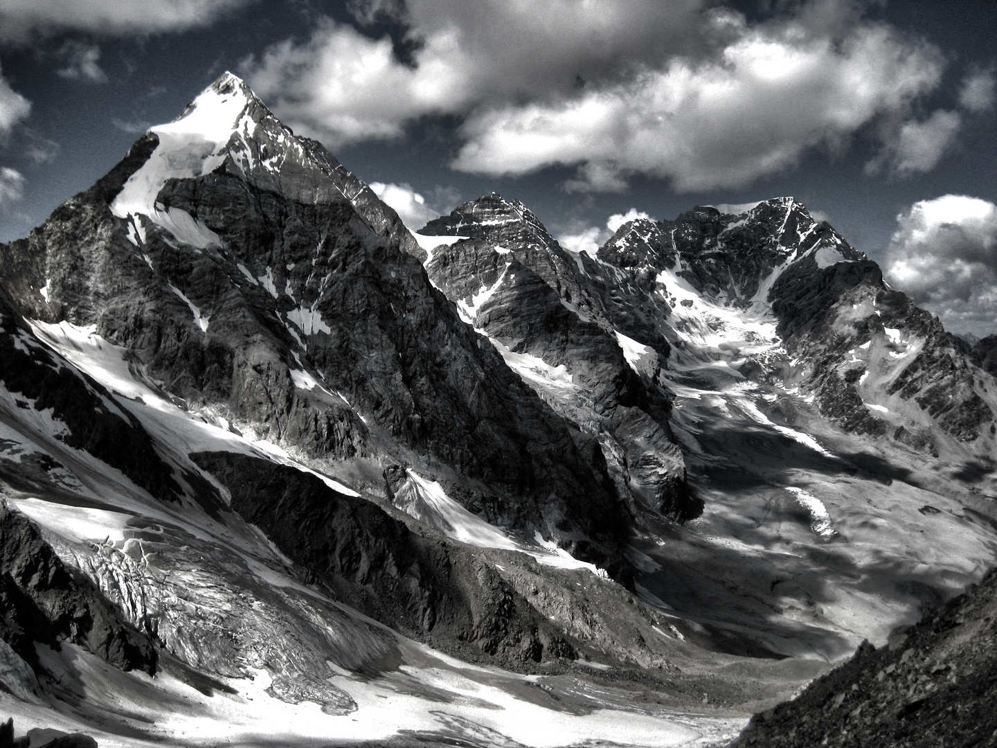 König Ortler, Monte Zebru und Königsspitze