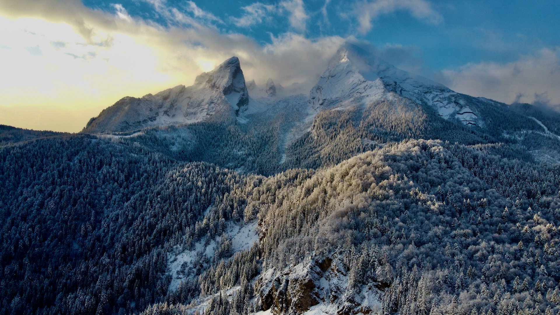 König Watzmann im Winter