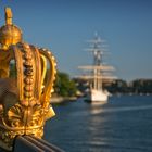 Königliche goldene Krone Stockholm