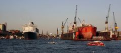 Königlicher Besuch beim Trockendock