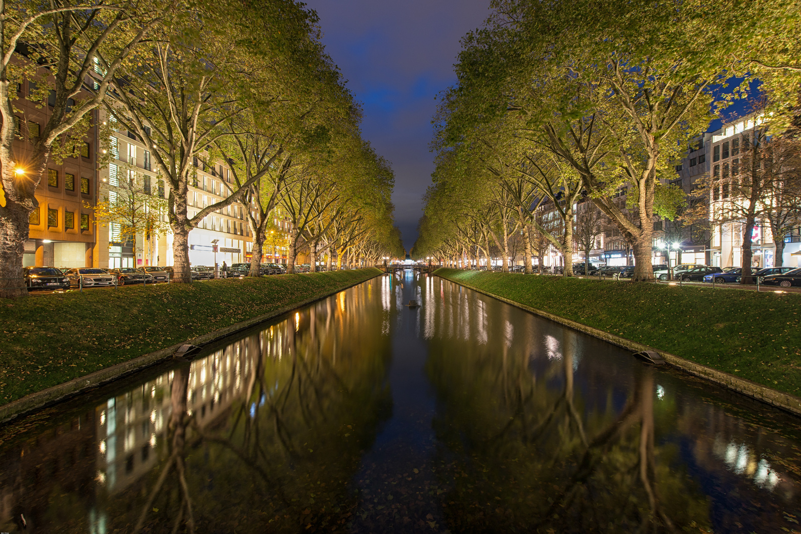 Königsallee / Kö bei Nacht