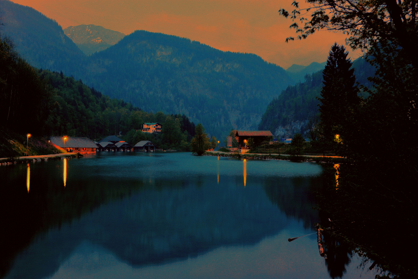 Königsee am sehr späten Abend!!!!