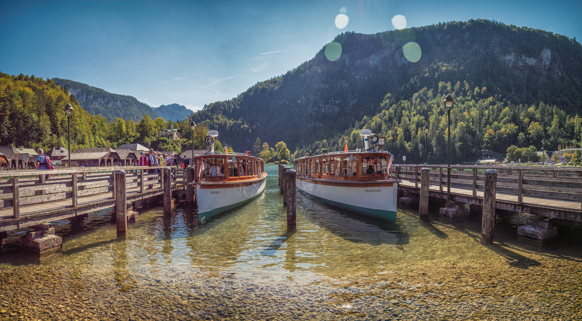 Königsee ... der Ort wo´s losgeht (Hafen Schönau)