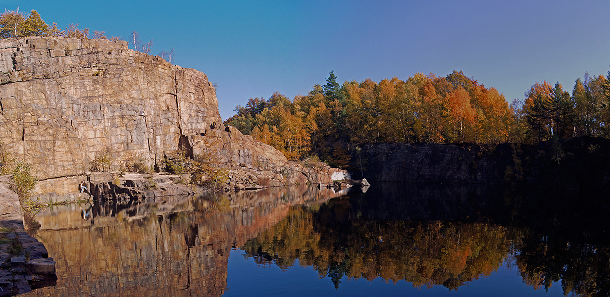 Königshainer Berge im Herbstkleid