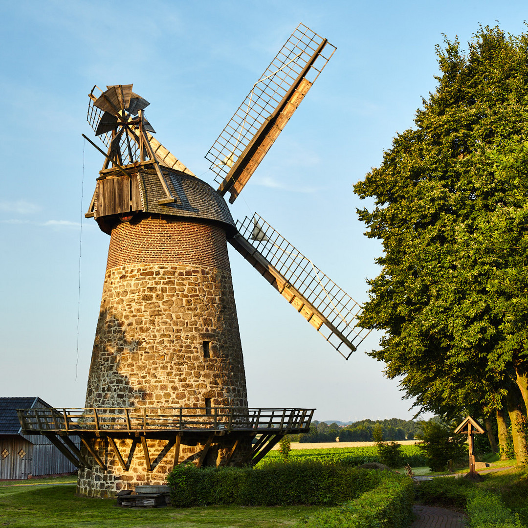 Königsmühle Eilhausen (Lübbecke) im letzten Abendlicht