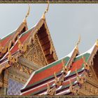Königspalast Bangkok " Blick auf die Dächer "