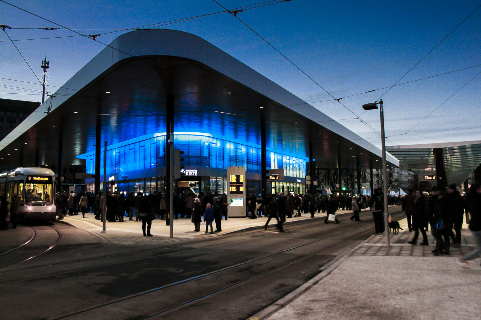 Königsplatz Gebäude bei Dämmerung