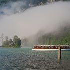 Königssee - Abfahrt im Nebel