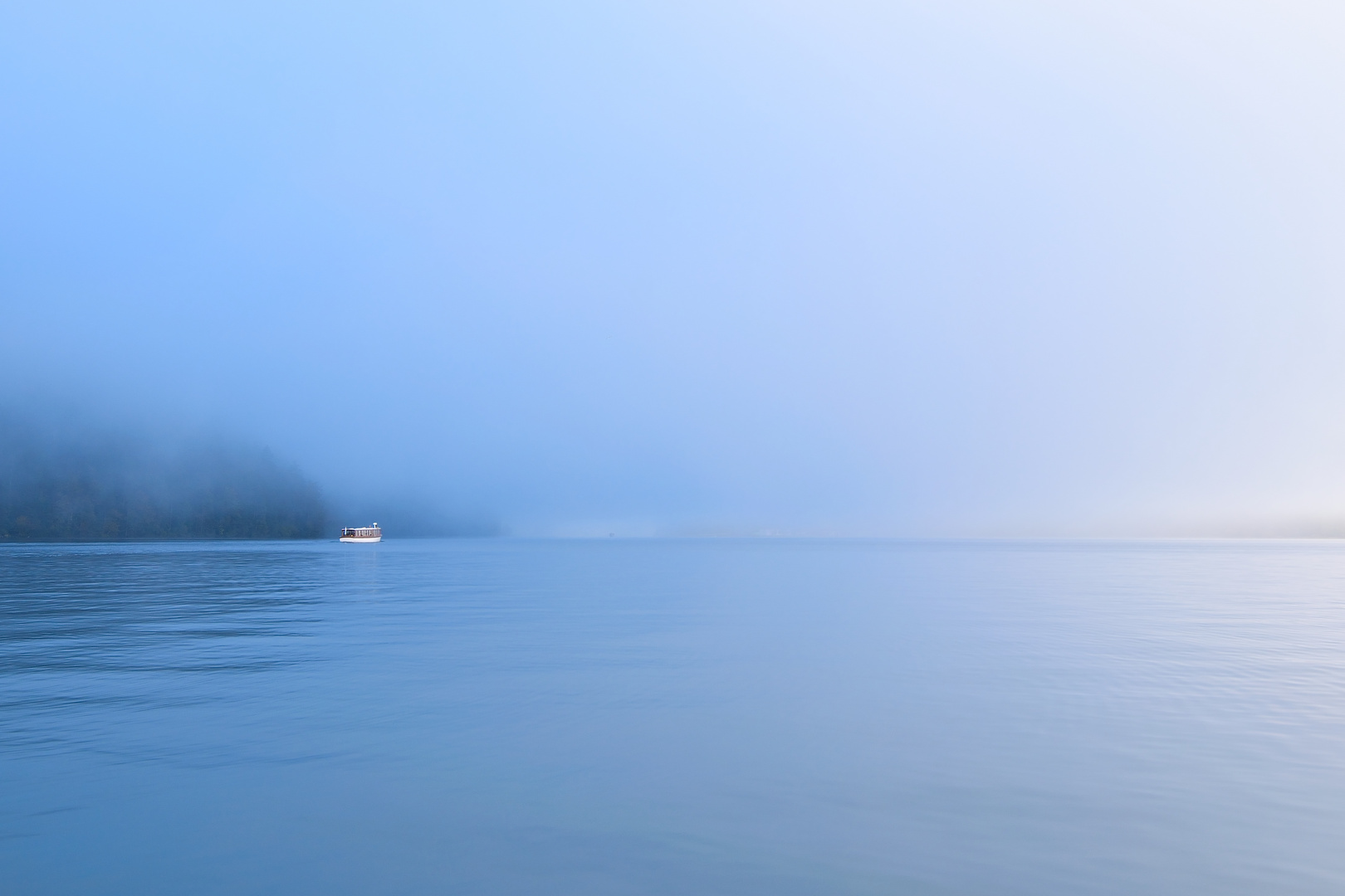 Königssee im Nebel