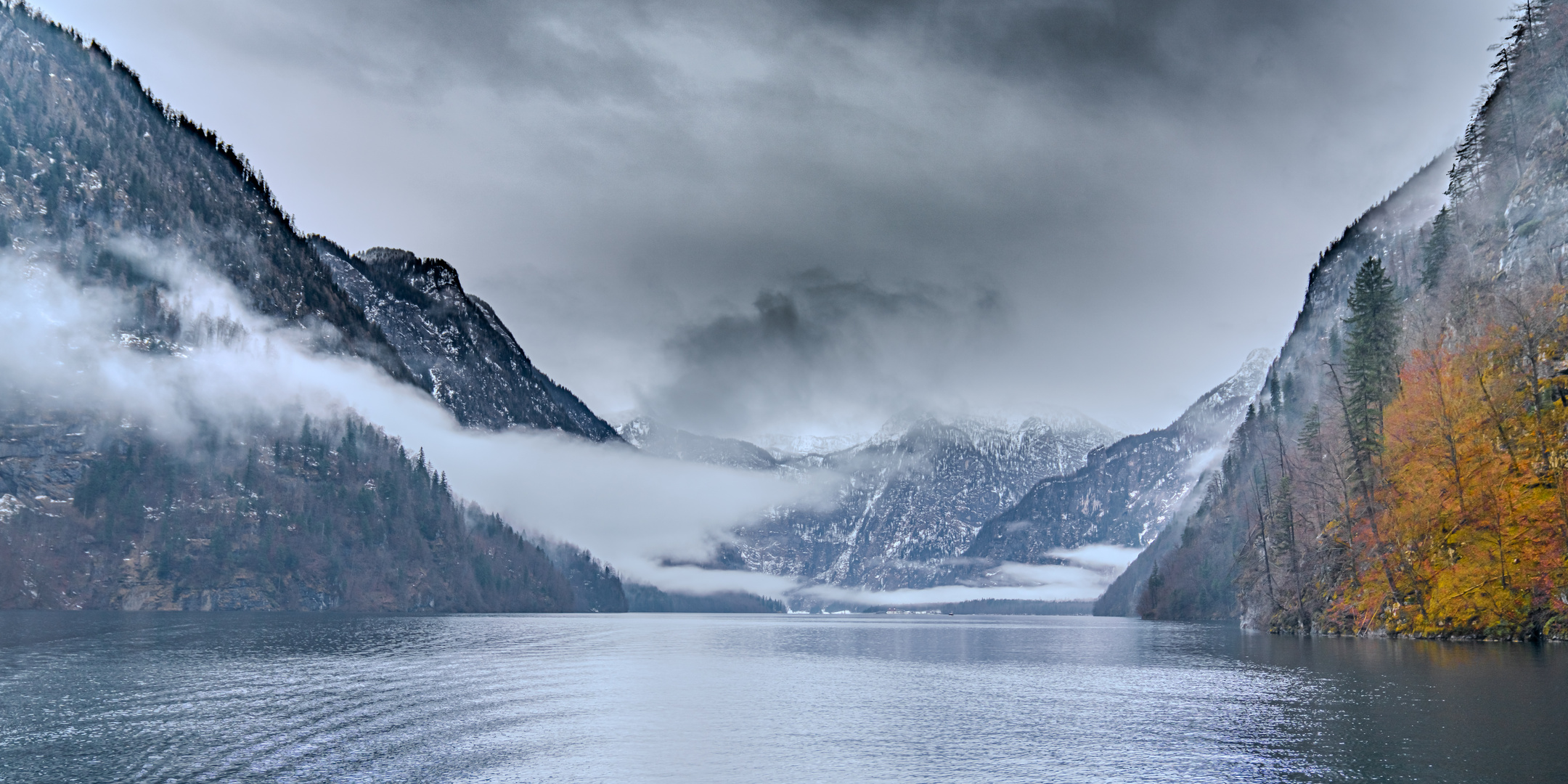 Königssee im Nebel