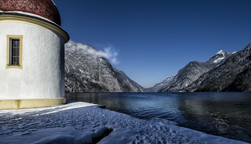 Königssee - St. Bartholomä - Blick zurück