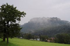 Königsstein im Morgennebel
