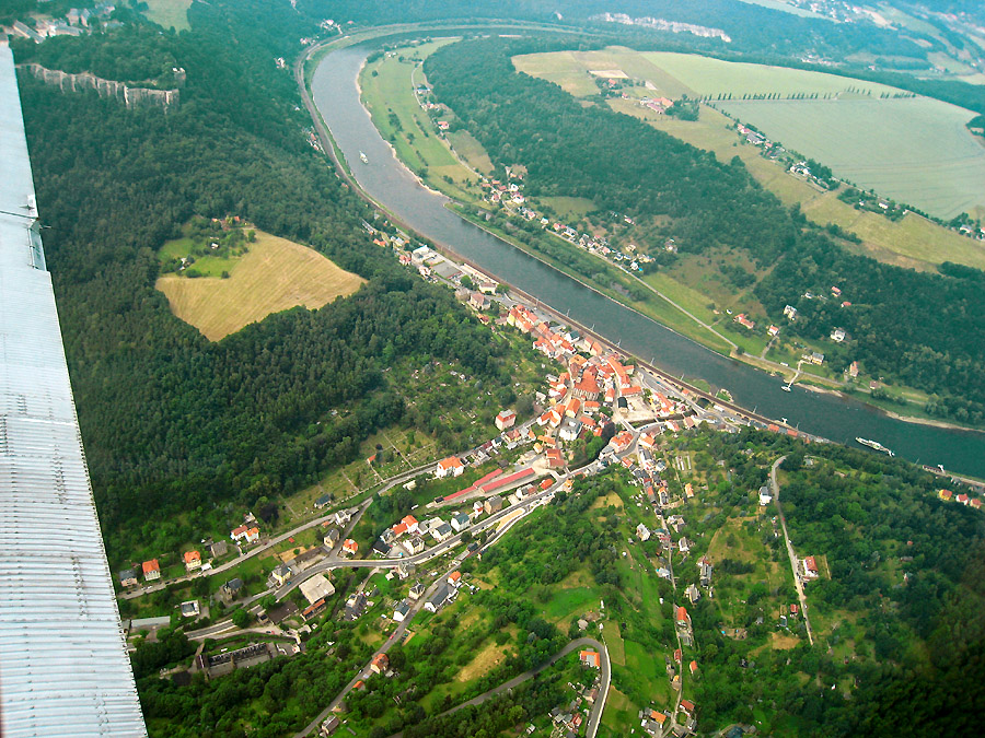 Königstein mit den Augen der Ju 52