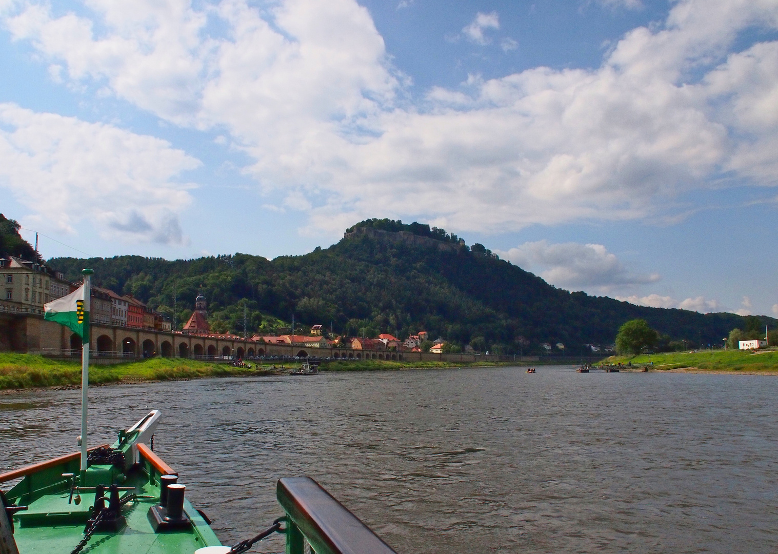 Königstein - Unterwegs auf der Elbe