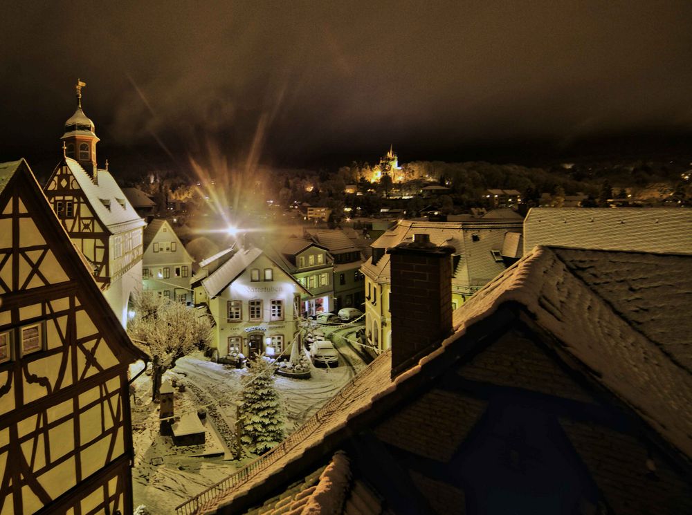 Königsteiner Altstadt im Schnee