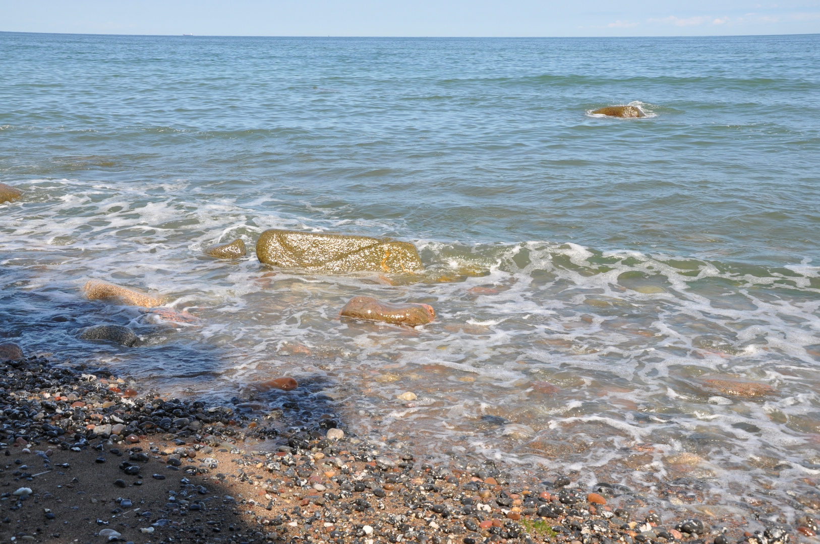 Königstuhl - am Strand mit Steinen