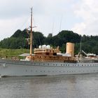 Königsyacht Dannebrog im Kiel Canal  August 2008