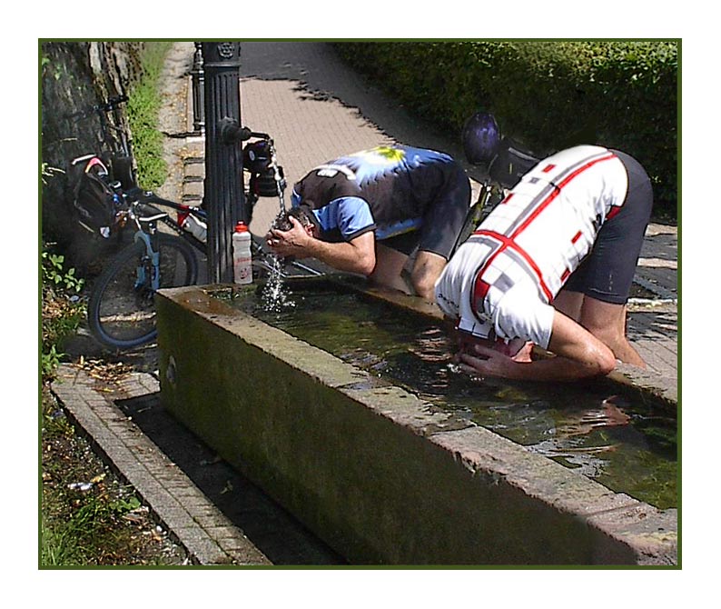 Köpfchen in das Wasser, .......