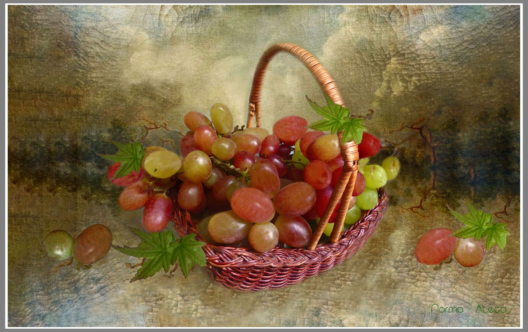 Körbchen mit Weintrauben Foto &amp; Bild | fotos, nature, stillleben Bilder ...