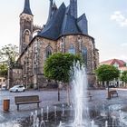 Köthen, Wasserspiele vor St. Jakob