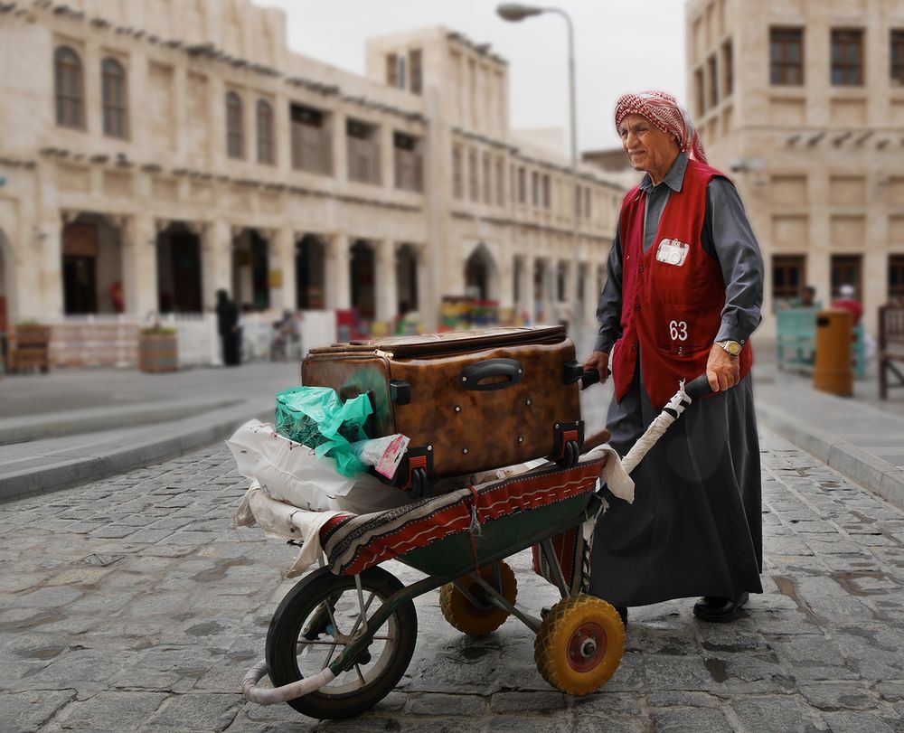 Koffertransport in Doha, Souk Waqif