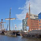 Kogge-Nachbauten zur Hanse Sail 2019 in Rostock