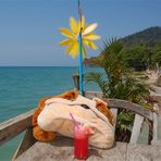 Koh Chang, White Sand Beach, Mittagsszene