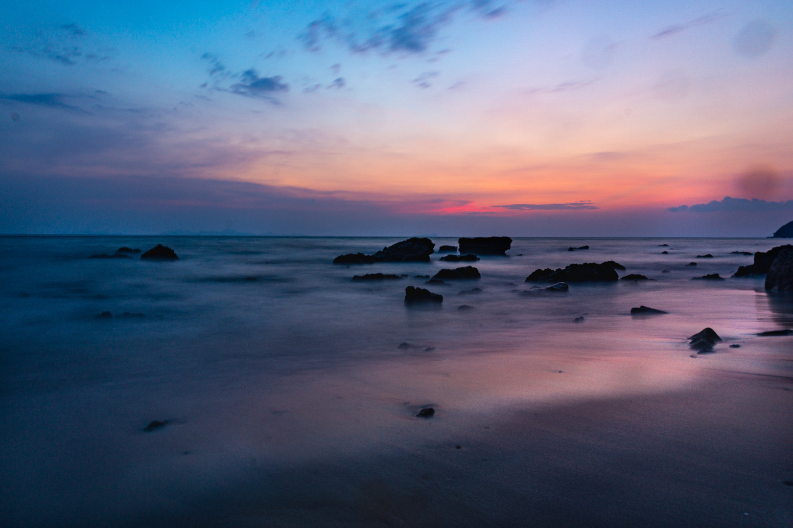 Koh Jum bei Sonnenuntergang