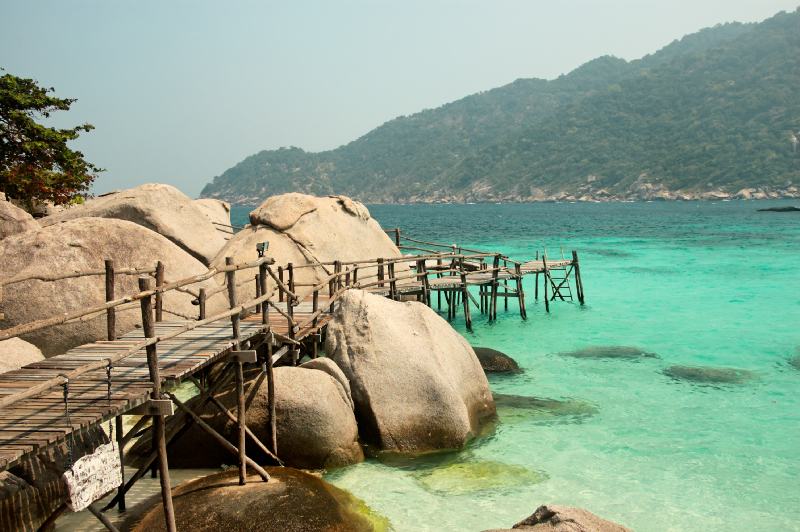 Koh Nang Yuan mit Koh Tao im Hintergrund