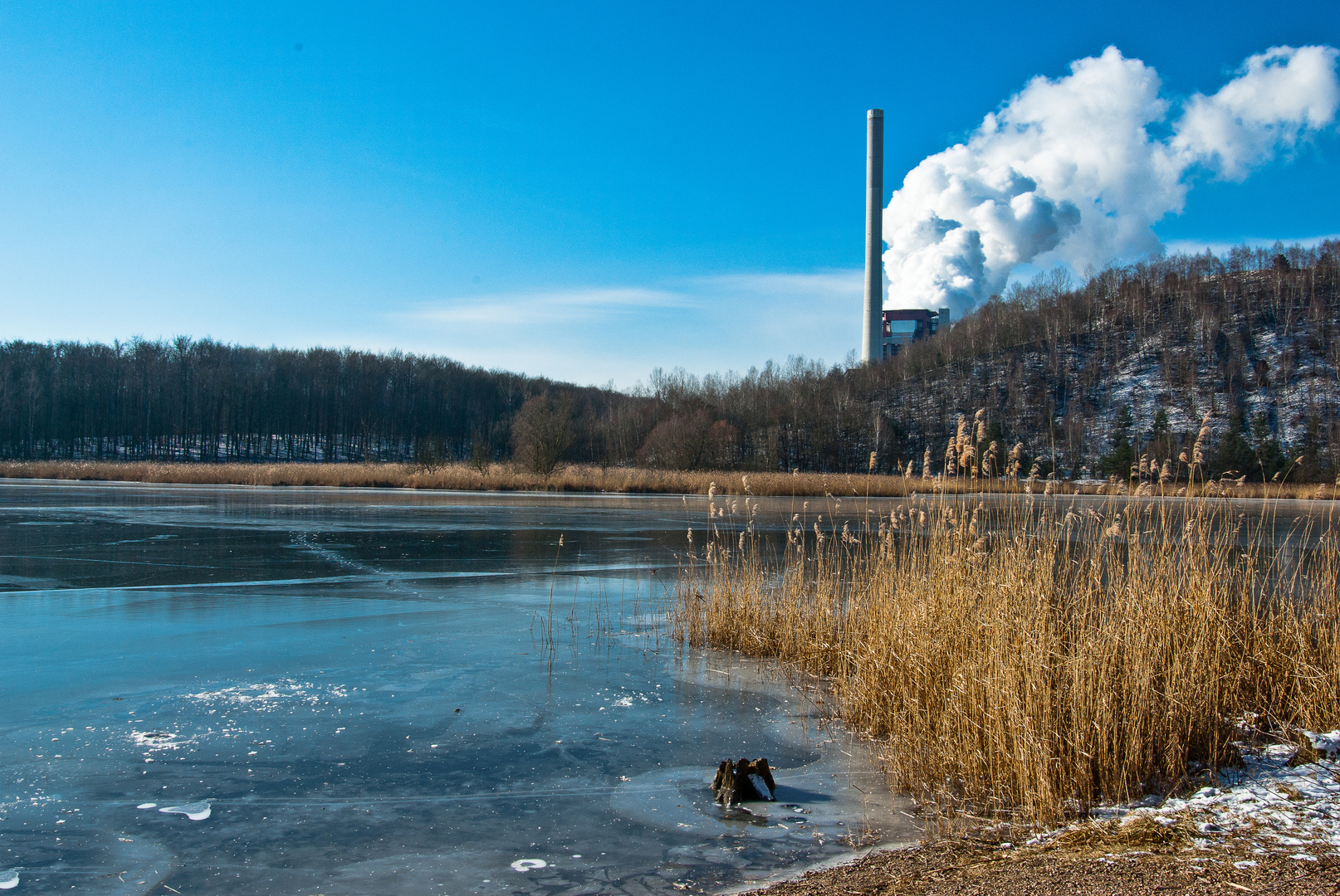 Kohlbachweiher auf der Halde Göttelborn