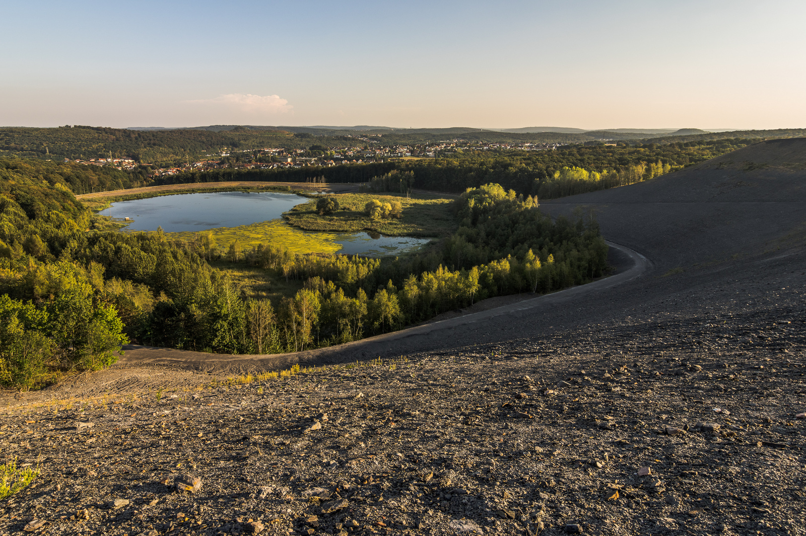 Kohlbachweiher auf der Halde Göttelborn