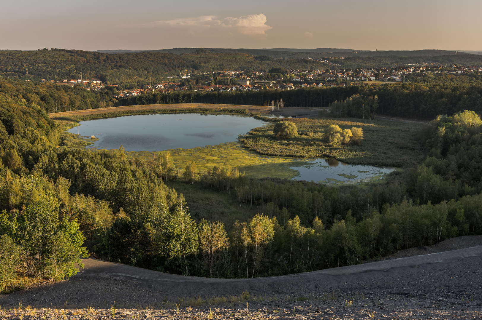 Kohlbachweiher auf der Halde Göttelborn