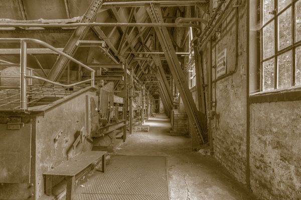 Kohlebunker in Brikettfabrik