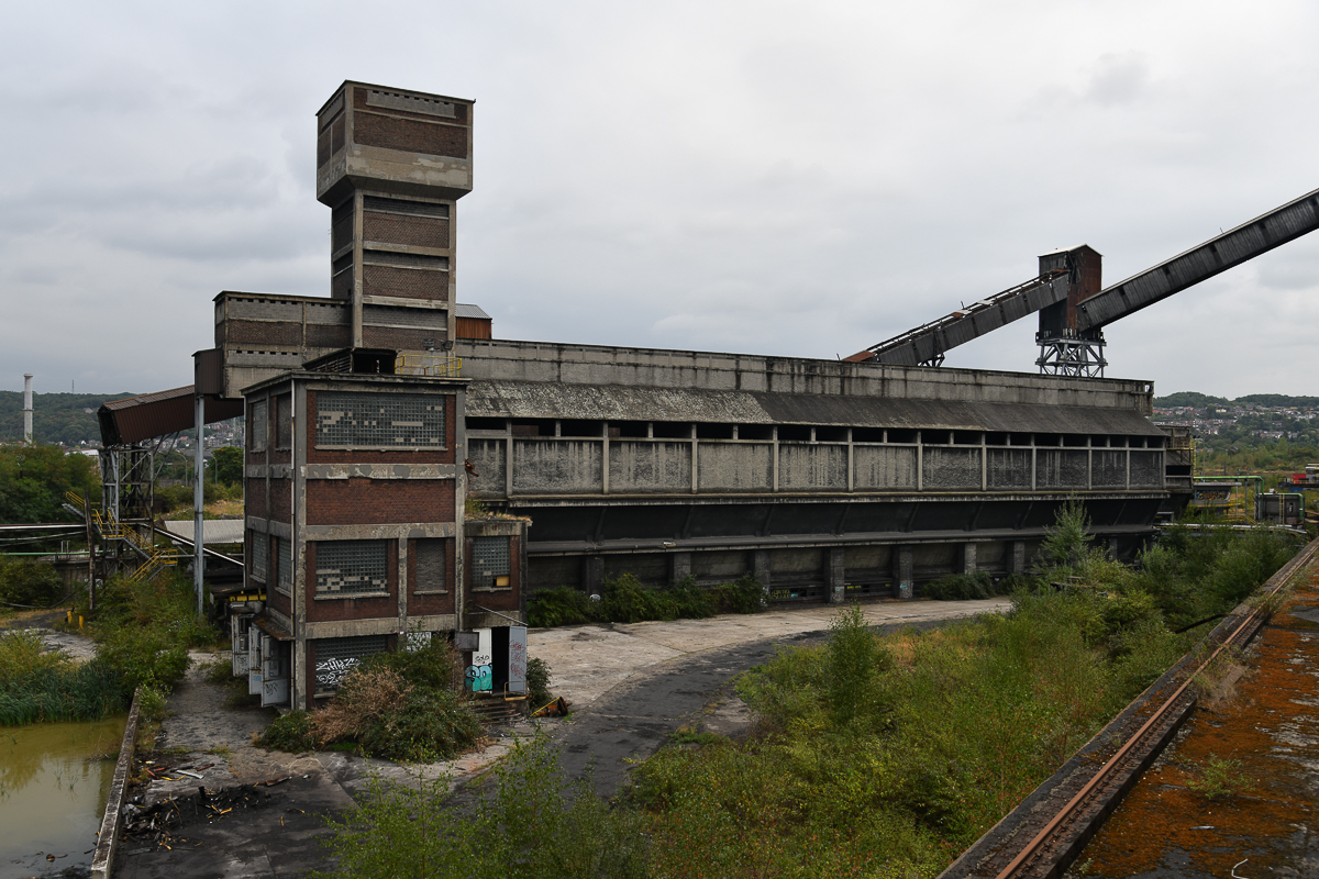 Kohlebunker in einer Ex-Kokerei in Belgien