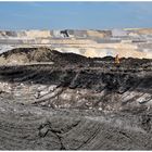 Kohleflöz im Tagebau Inden