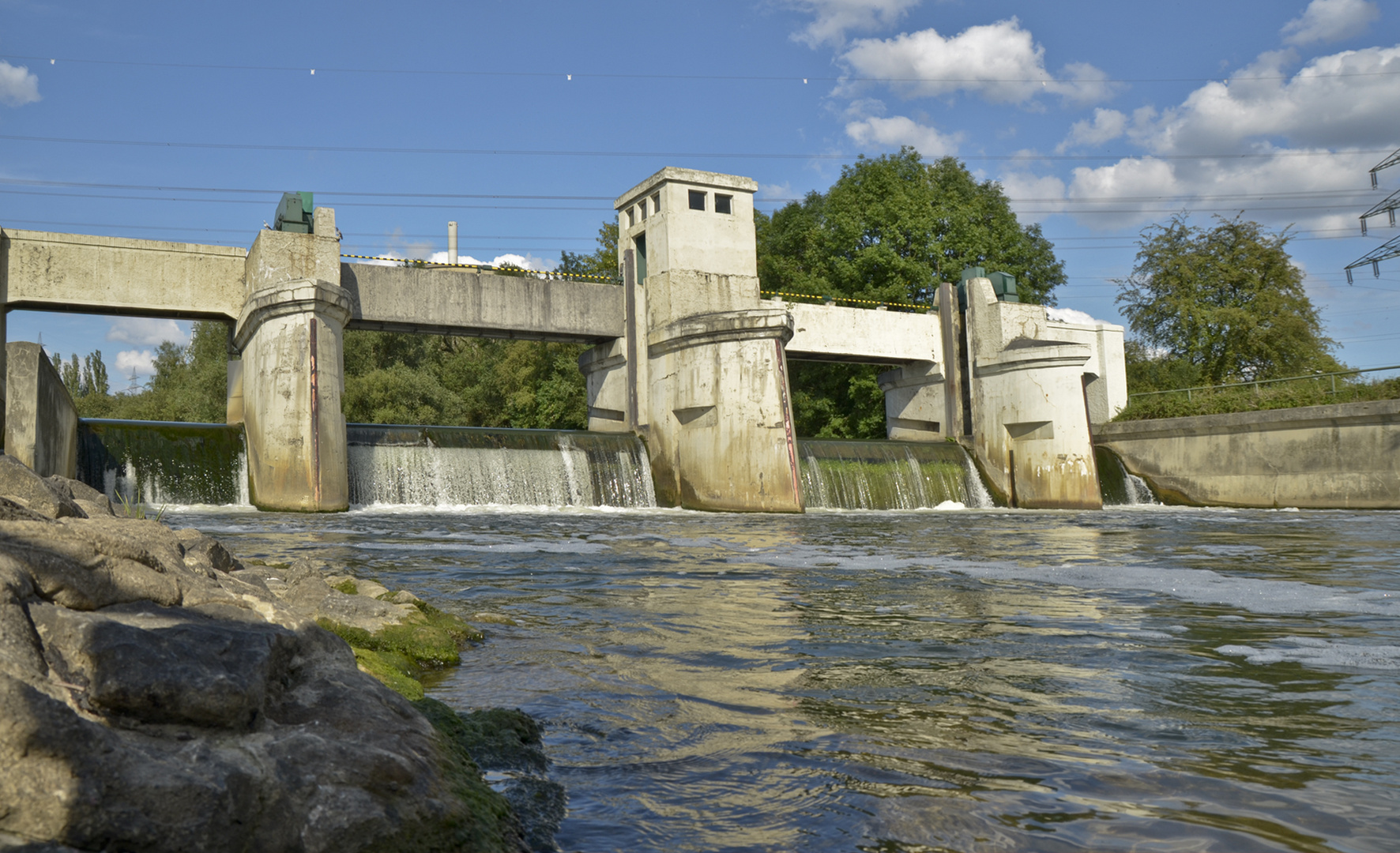 Kohlekraftwerk Hamm ,Kühlwasser - Lippestauwerk