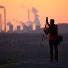 Kohlekraftwerk in Abendstimmung