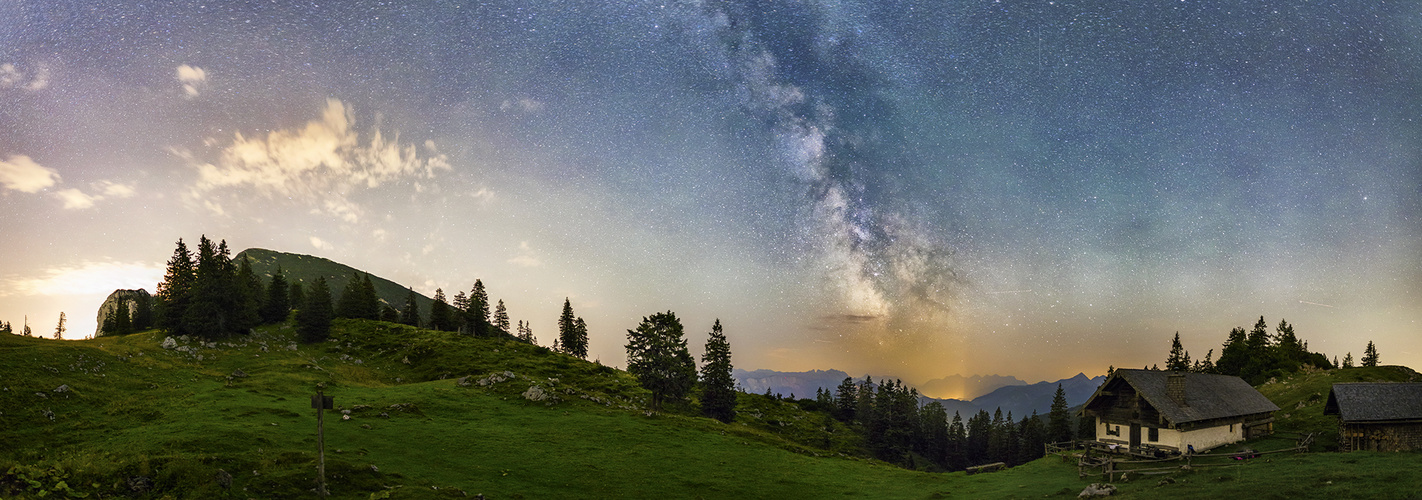 Kohler Alm bei Nacht