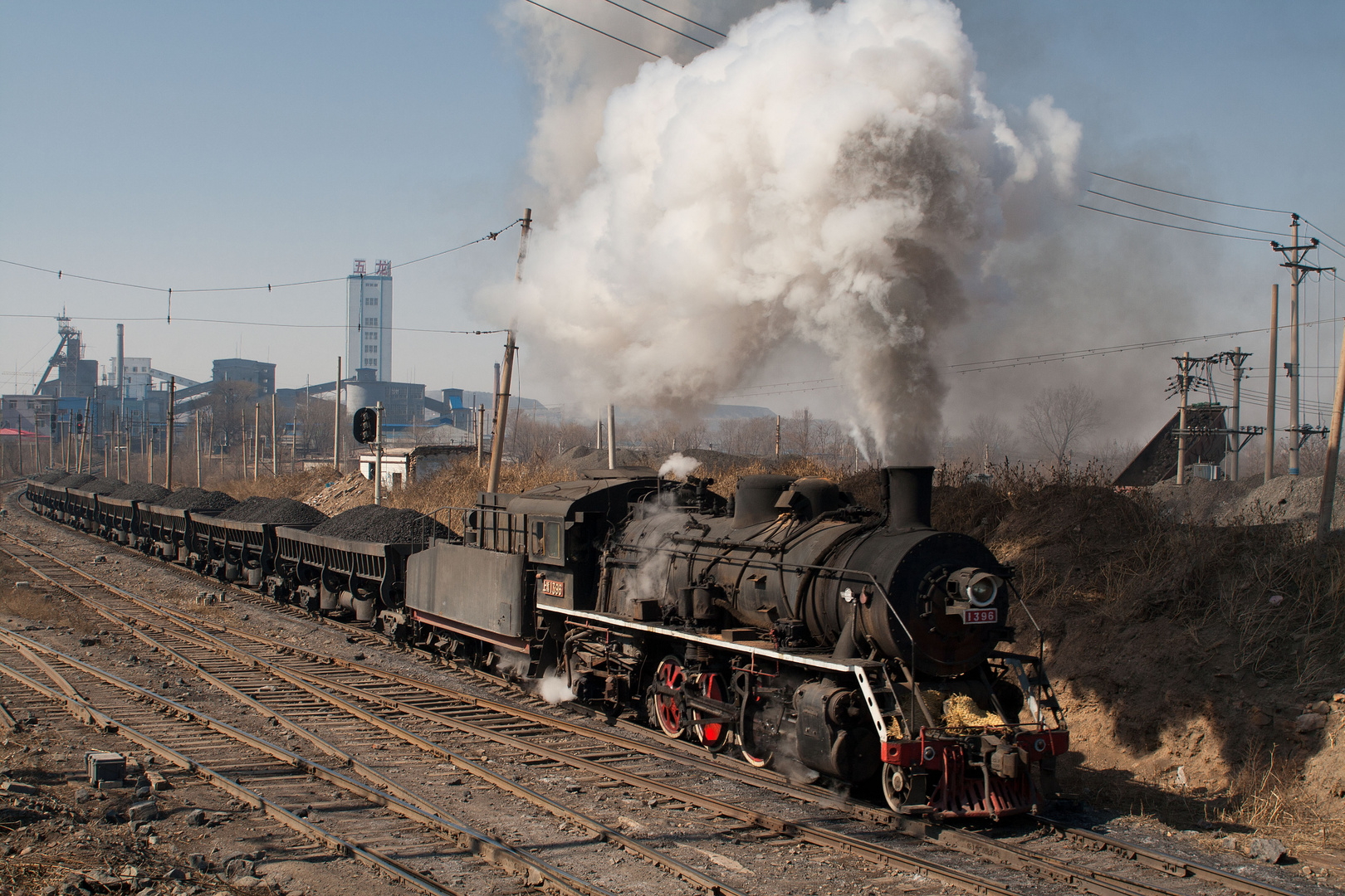 Kohlezug in Fuxin (China)