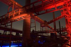 Kokerei Zollverein bei Nacht