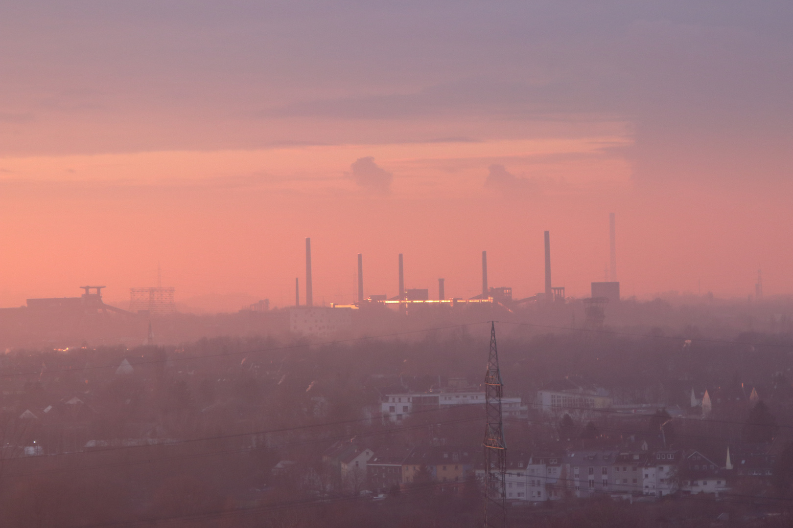 Kokerei Zollverein im Sonnenuntergang