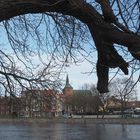 Kolberg - Altstadt vom anderen Ufer der Parseta 