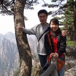 Kollege mit Freundin im Huangshan