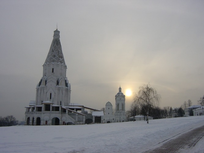 Kolomenskoje im Winter