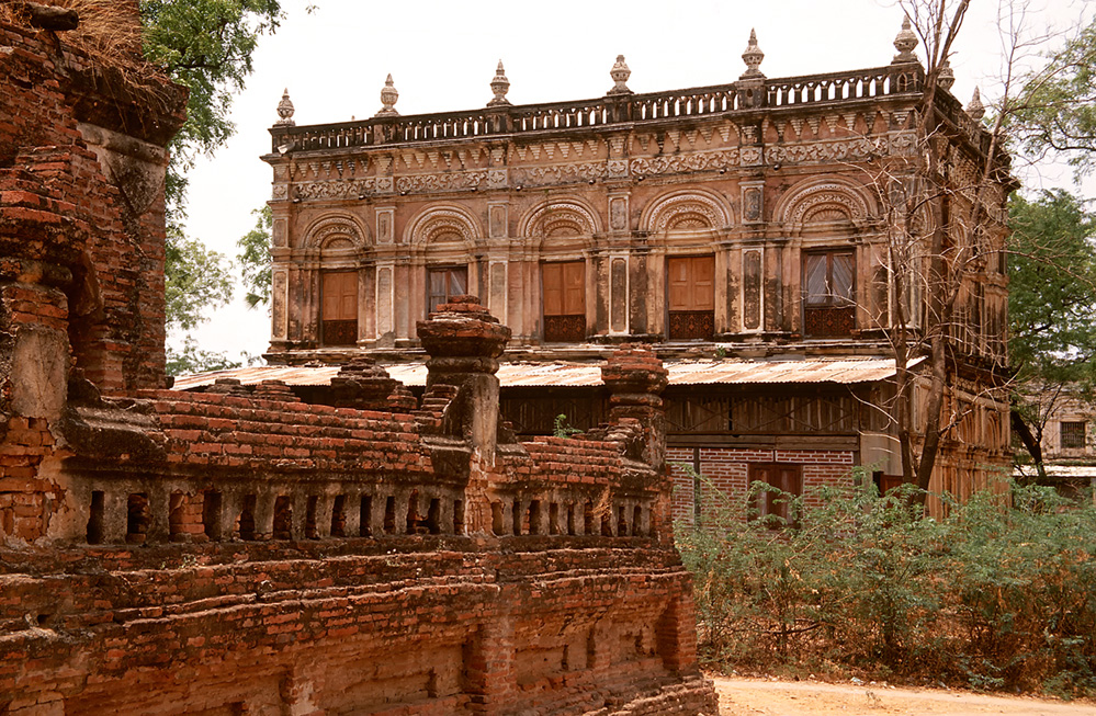 Koloniale Gebäude, Salay, Myanmar